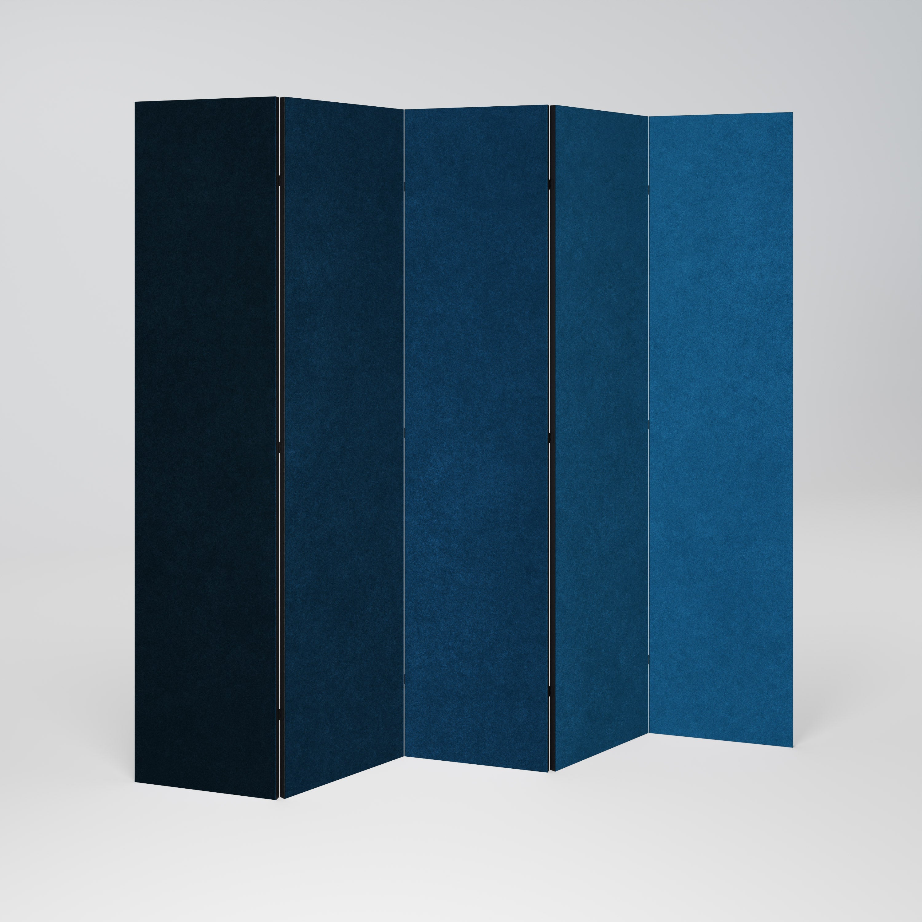 SHAKE IT BLUE Dekorativer 5-teiliger Raumteiler