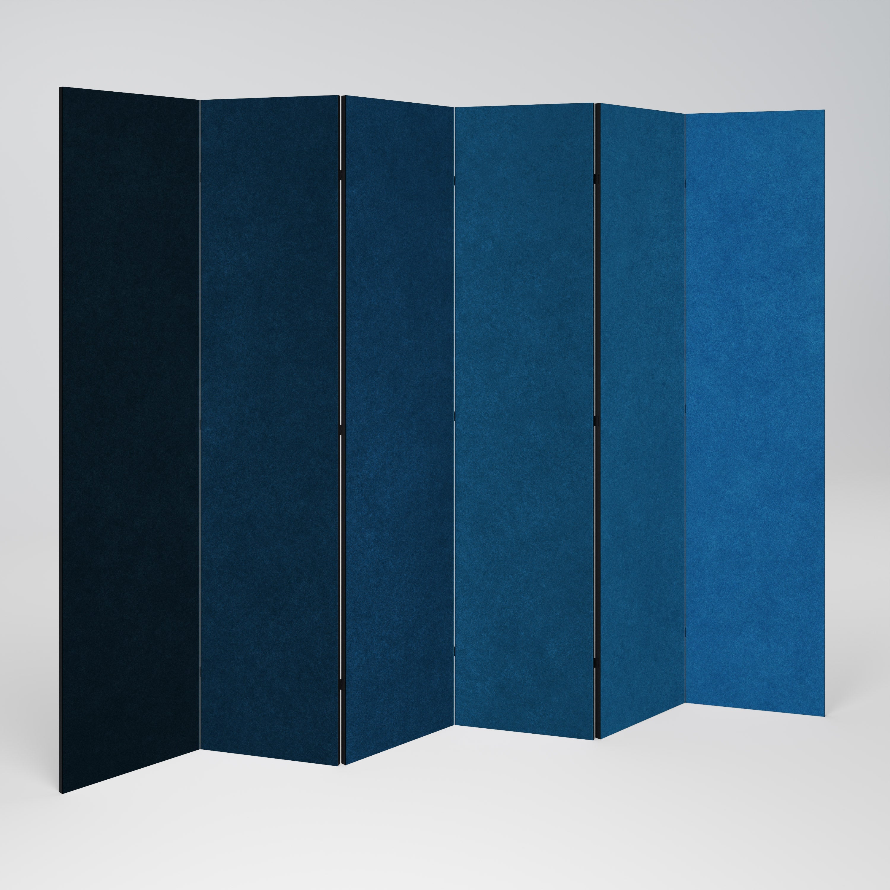SHAKE IT BLUE Dekorativer 6-teiliger Raumteiler