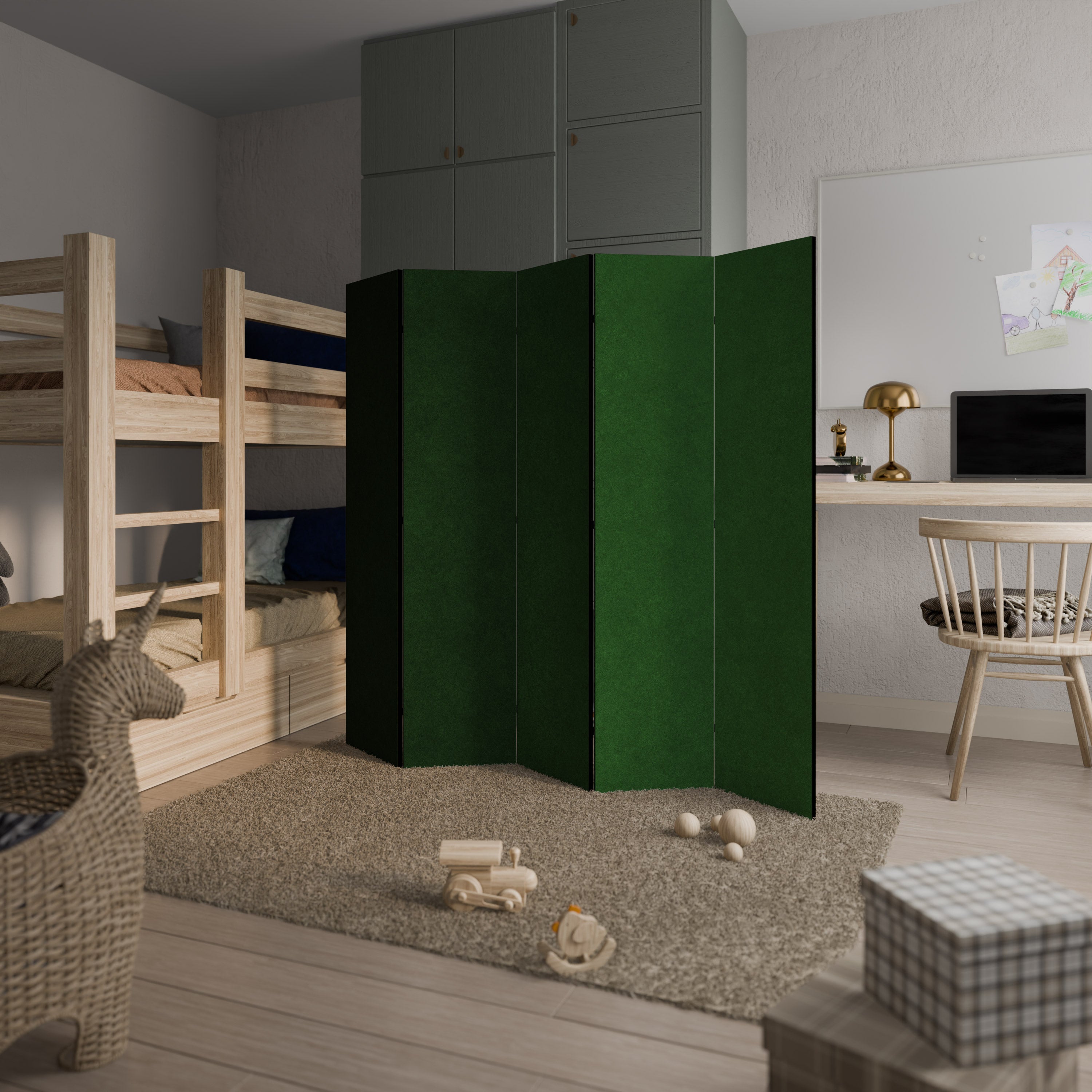 GREEN YOURSELF Dekorativer 5-teiliger Raumteiler
