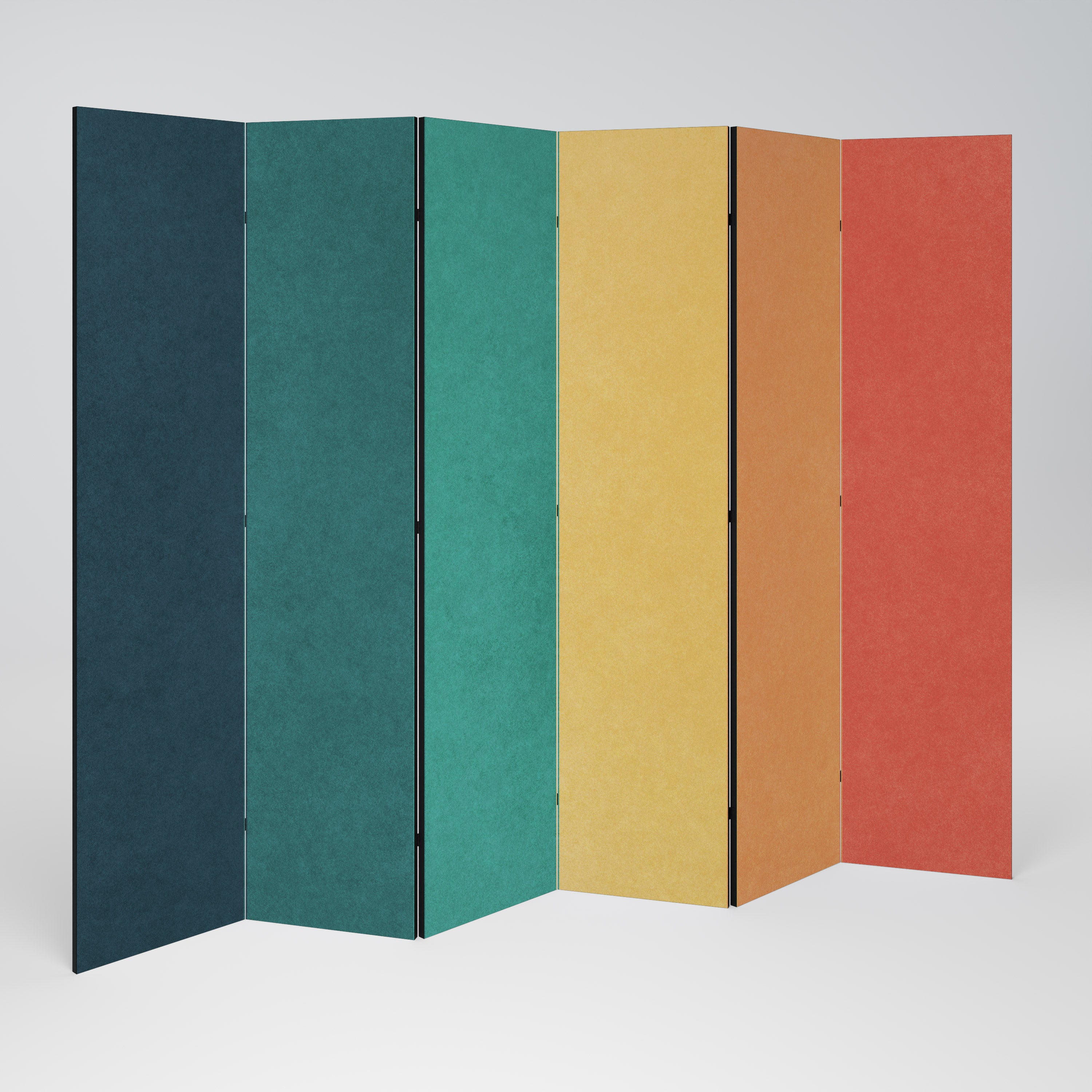 VIVA LA COLOR Dekorativer 6-teiliger Raumteiler