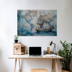 NAVIGATING CLOUDS Peel and Stick Horizontal Poster