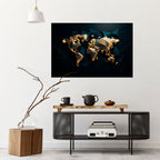 SHIMMERING WORLD SYMMETRY Selbstklebendes Horizontal-Poster