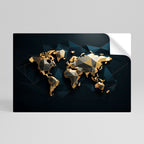 SHIMMERING WORLD SYMMETRY Selbstklebendes Horizontal-Poster
