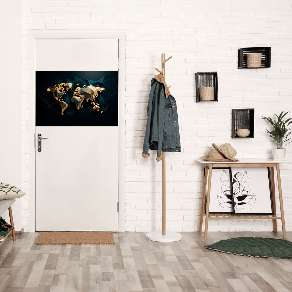 SHIMMERING WORLD SYMMETRY Peel and Stick Horizontal Poster