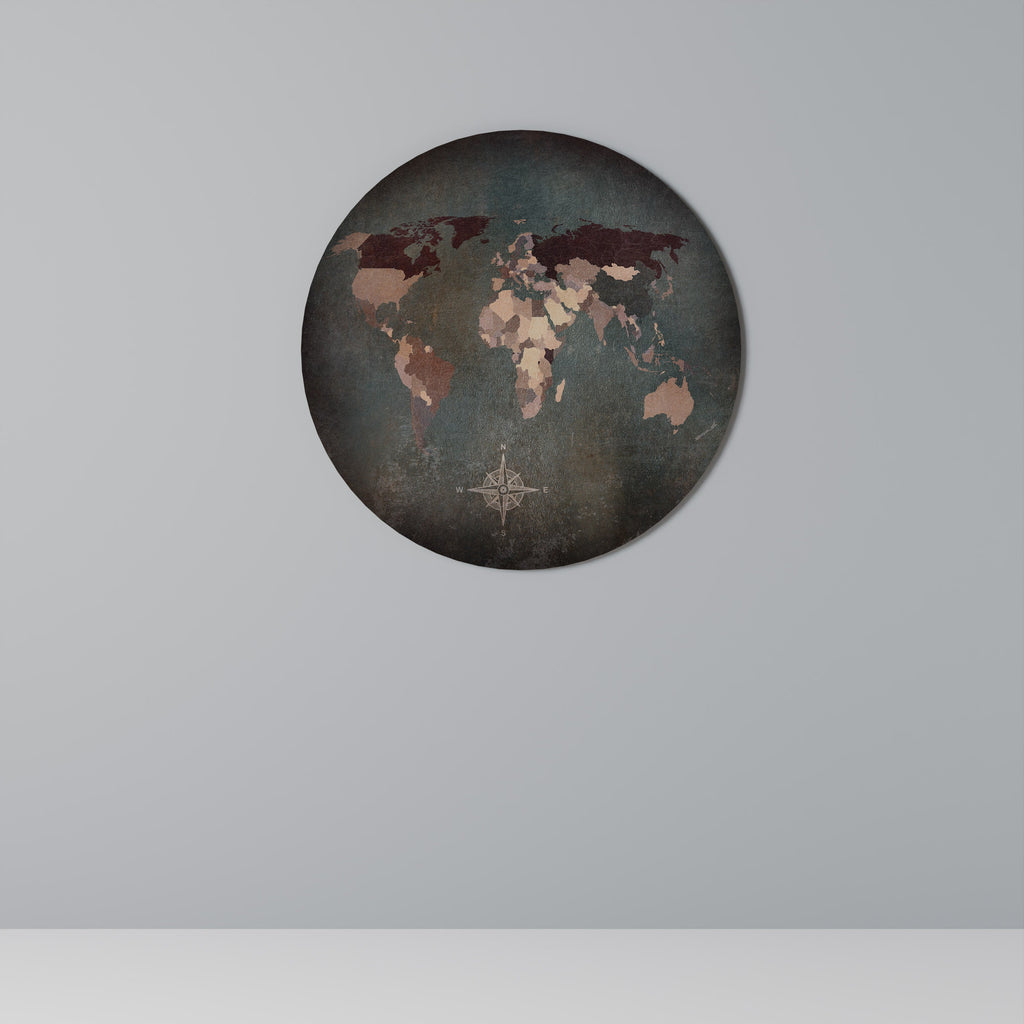 EARTH'S ARTISTIC TESSERAE Runde Wandkunst