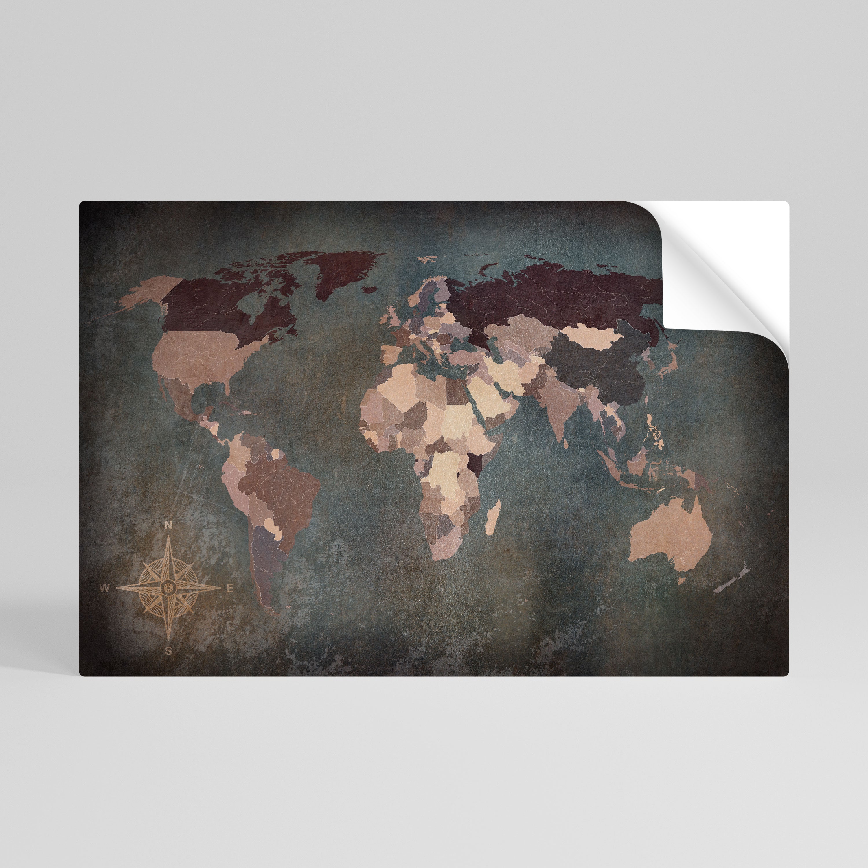 EARTH'S ARTISTIC TESSERAE Selbstklebendes Horizontal-Poster