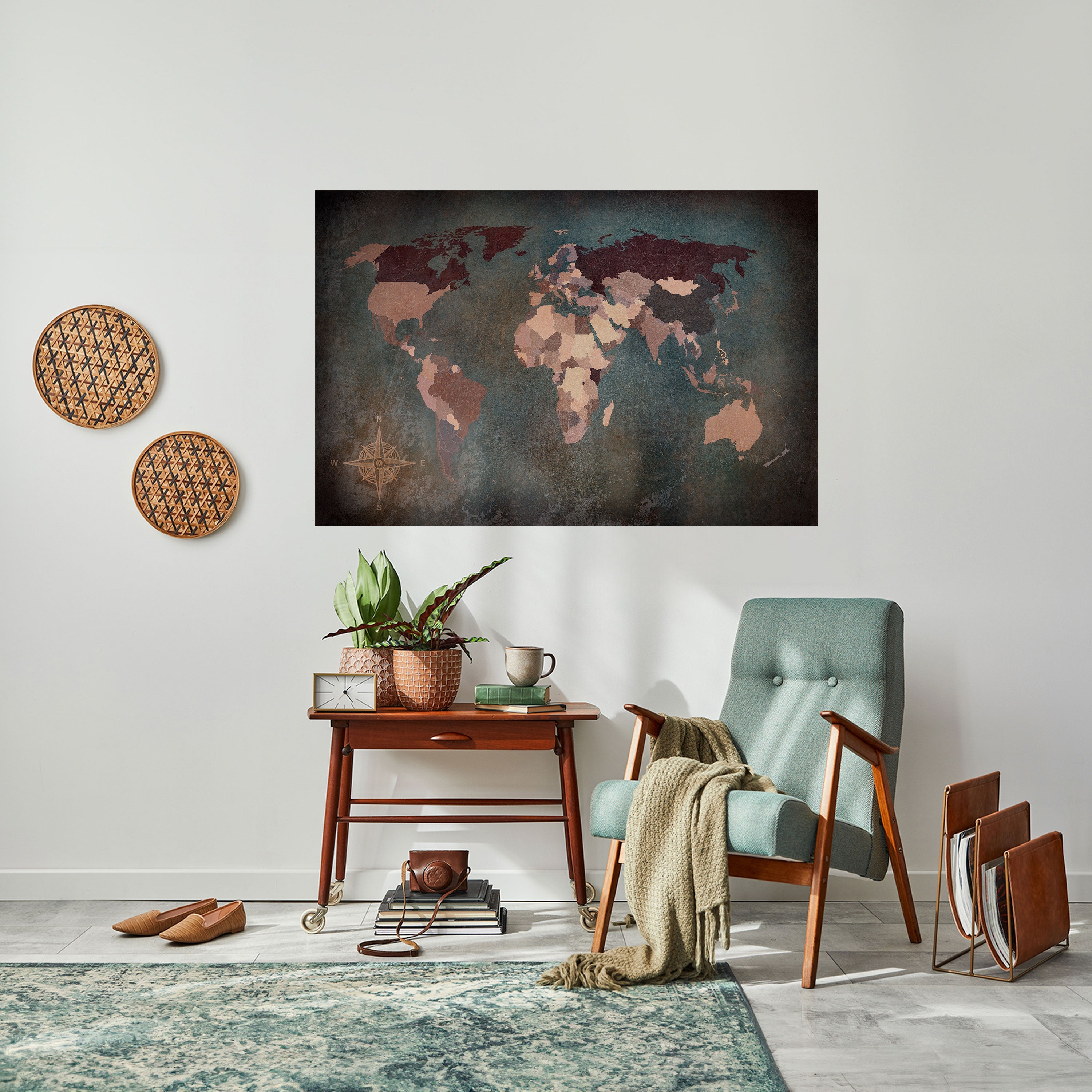 Horizontales Poster „EARTH'S ARTISTIC TESSERAE“ zum Abziehen und Aufkleben