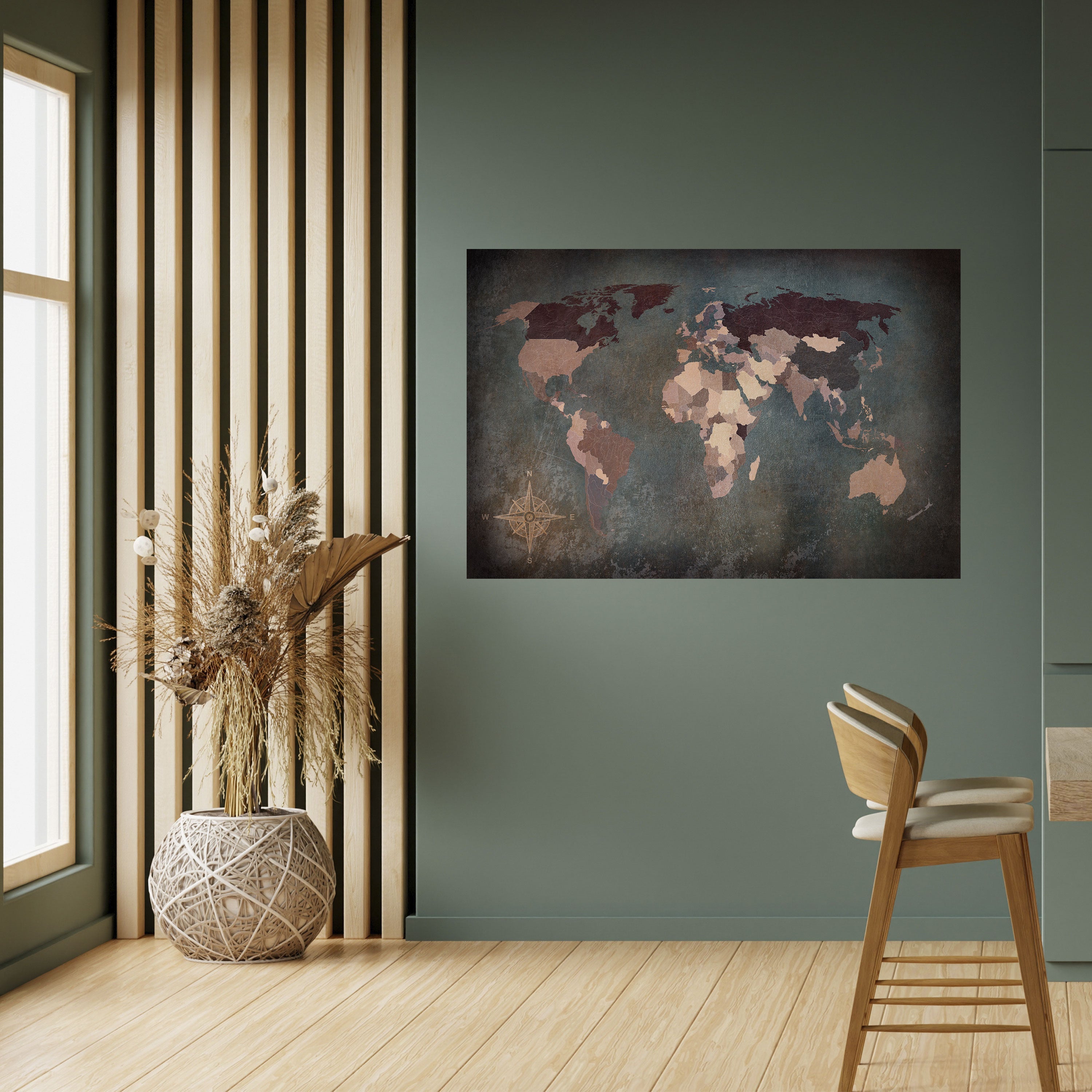 Horizontales Poster „EARTH'S ARTISTIC TESSERAE“ zum Abziehen und Aufkleben