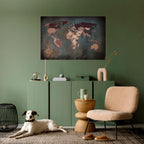 EARTH'S ARTISTIC TESSERAE Selbstklebendes Horizontal-Poster