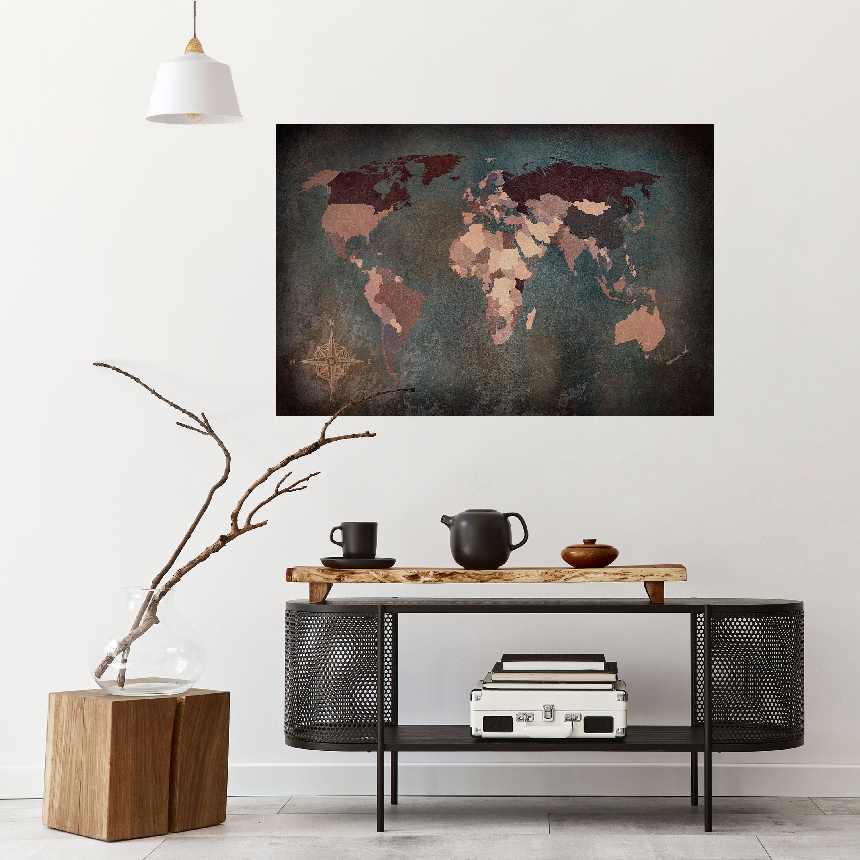 Horizontales Poster „EARTH'S ARTISTIC TESSERAE“ zum Abziehen und Aufkleben