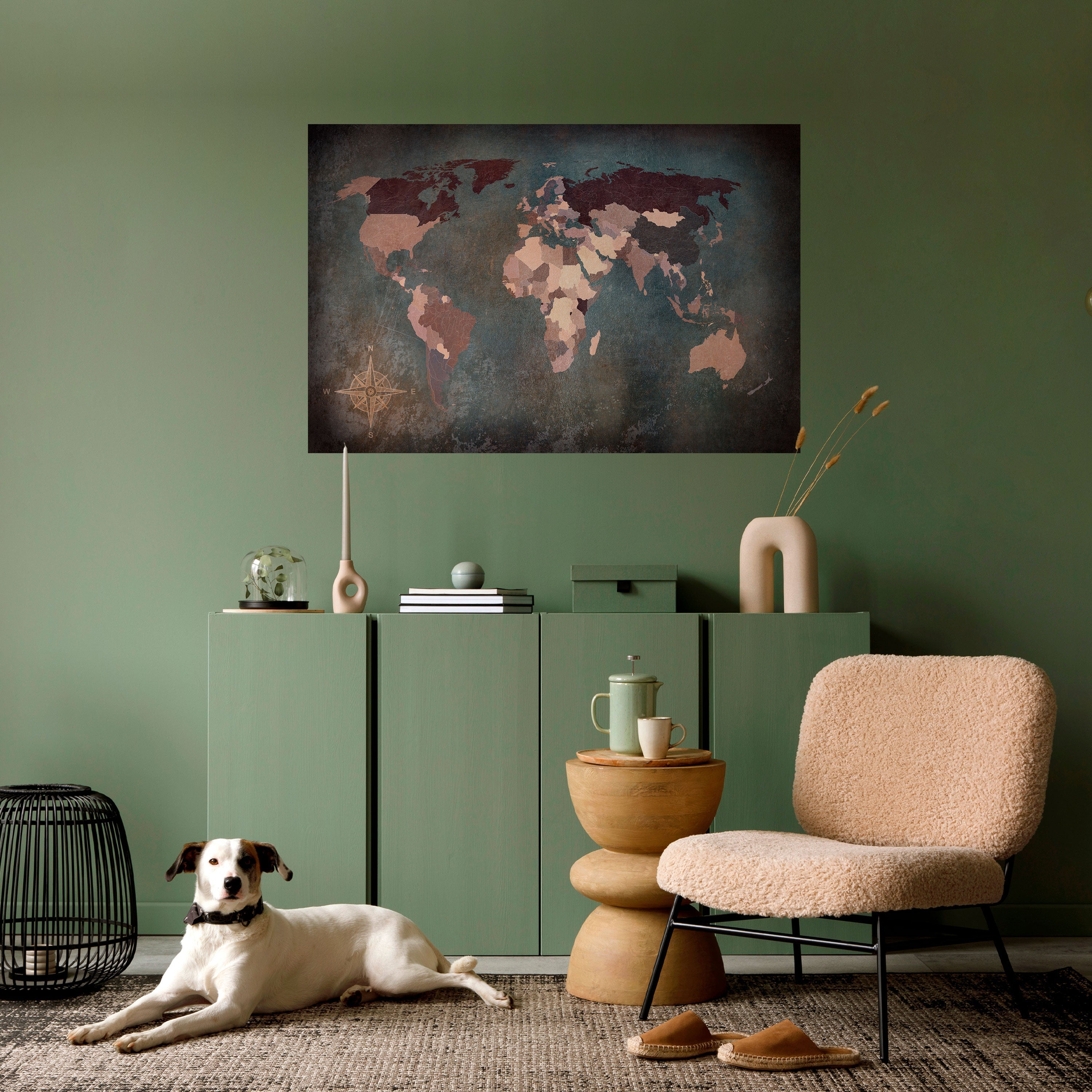 Horizontales Poster „EARTH'S ARTISTIC TESSERAE“ zum Abziehen und Aufkleben