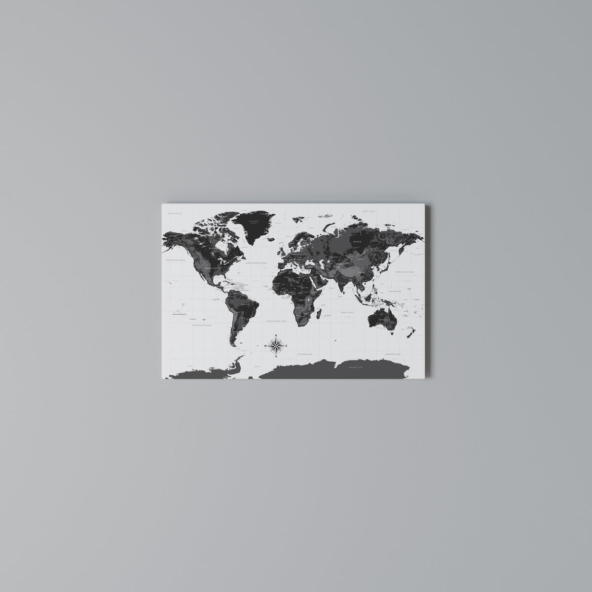 GLOBAL SHADOWS Horizontal Canvas Print
