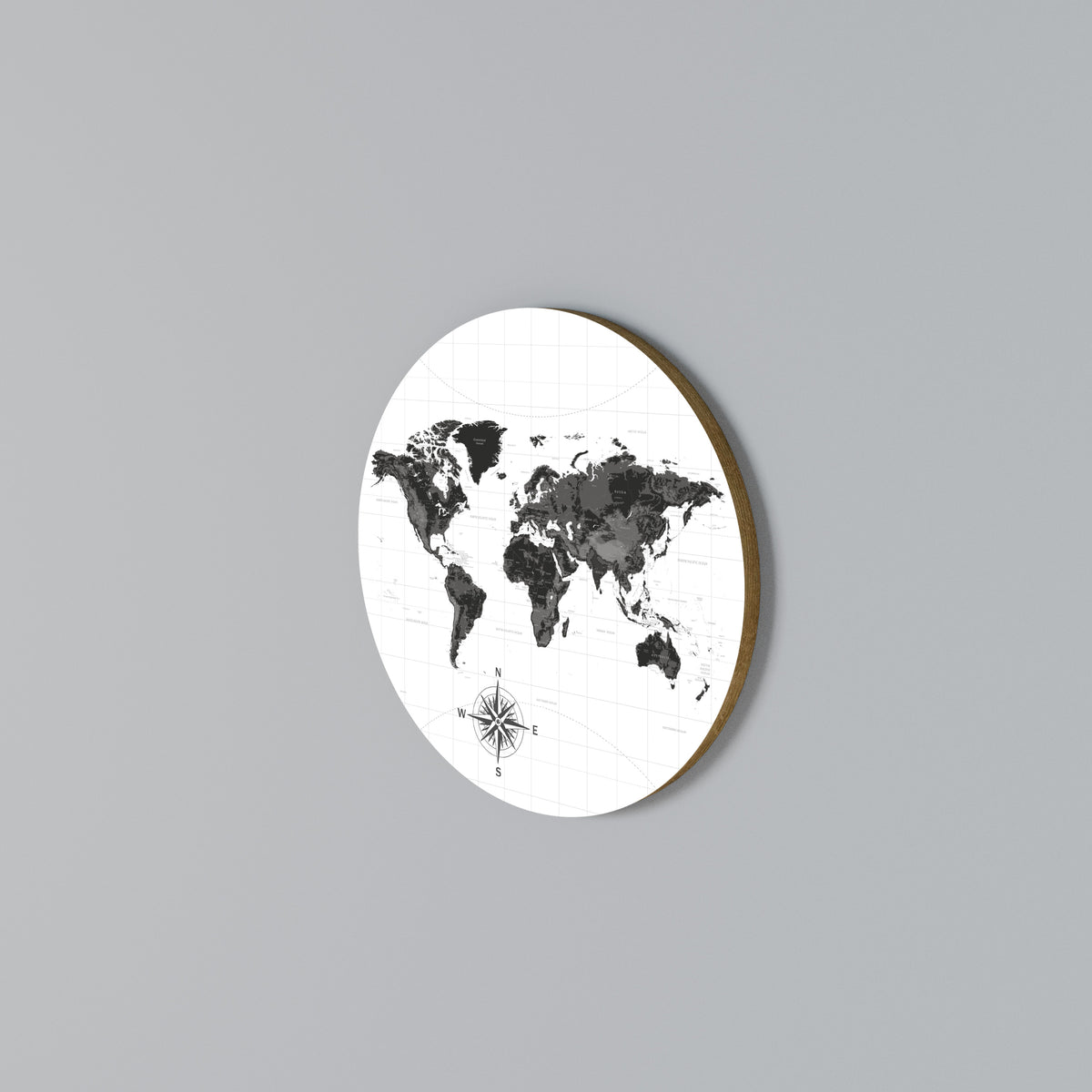 GLOBAL SHADOWS Round Wall Art