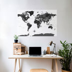 GLOBAL SHADOWS Selbstklebendes Horizontal-Poster