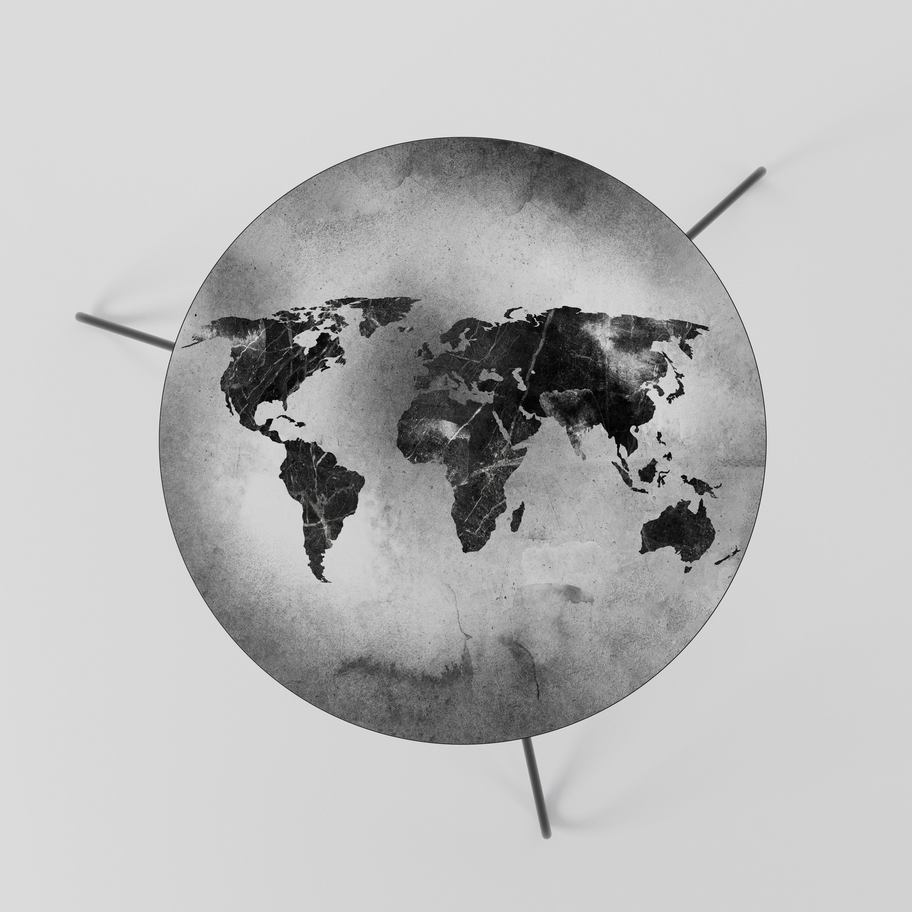 SHADOWED CONTINENTS Couchtisch 60