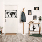 SHADOWED CONTINENTS Selbstklebendes Horizontal-Poster