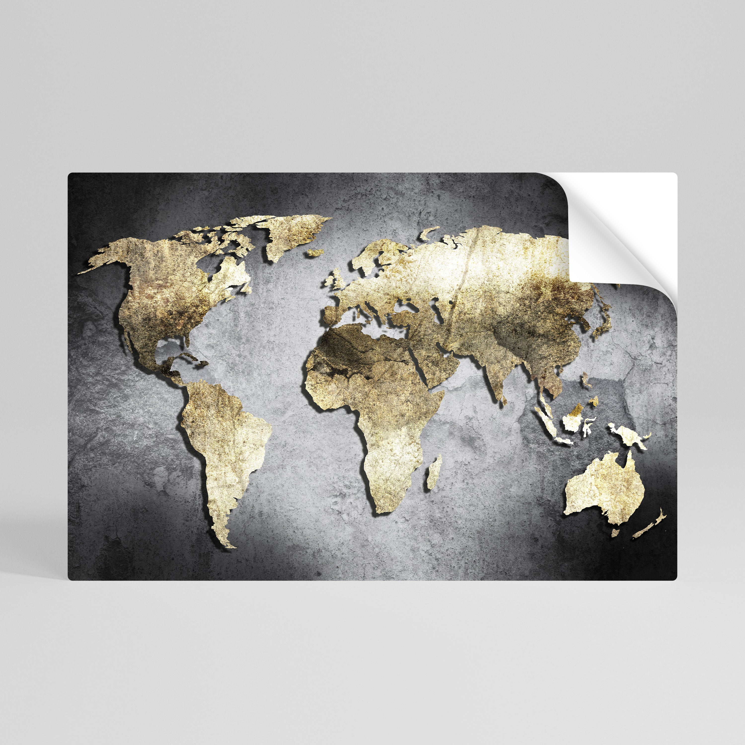 GOLDEN GLOBE TREASURE Selbstklebendes Horizontal-Poster