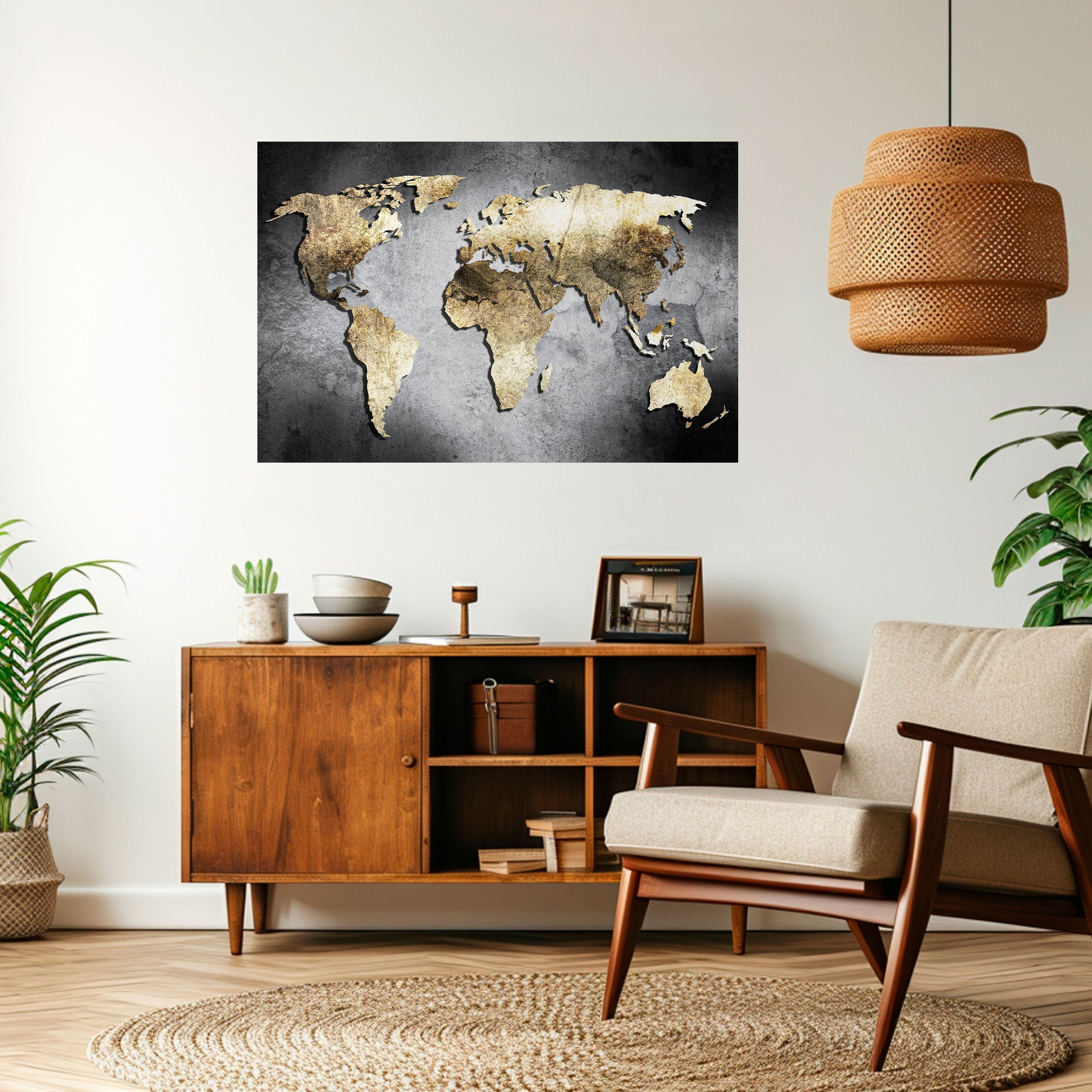 GOLDEN GLOBE TREASURE Horizontales Poster zum Abziehen und Aufkleben