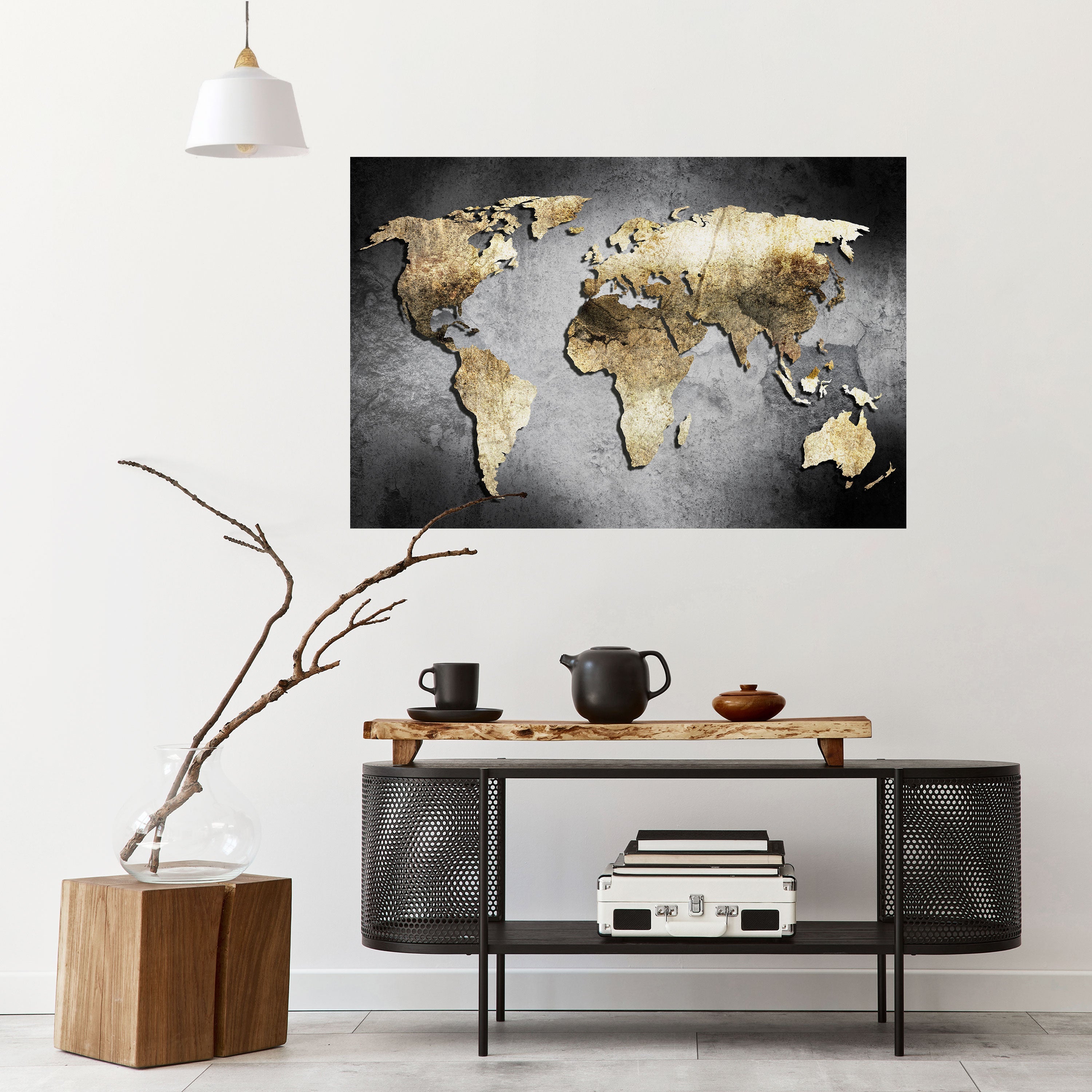 GOLDEN GLOBE TREASURE Horizontales Poster zum Abziehen und Aufkleben