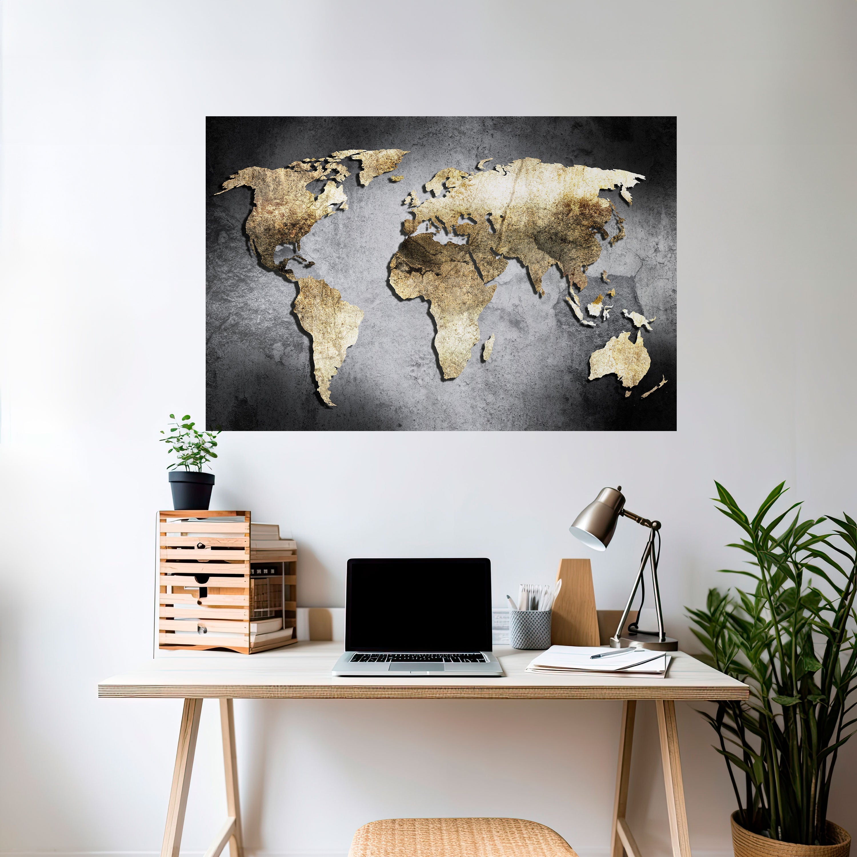 GOLDEN GLOBE TREASURE Horizontales Poster zum Abziehen und Aufkleben