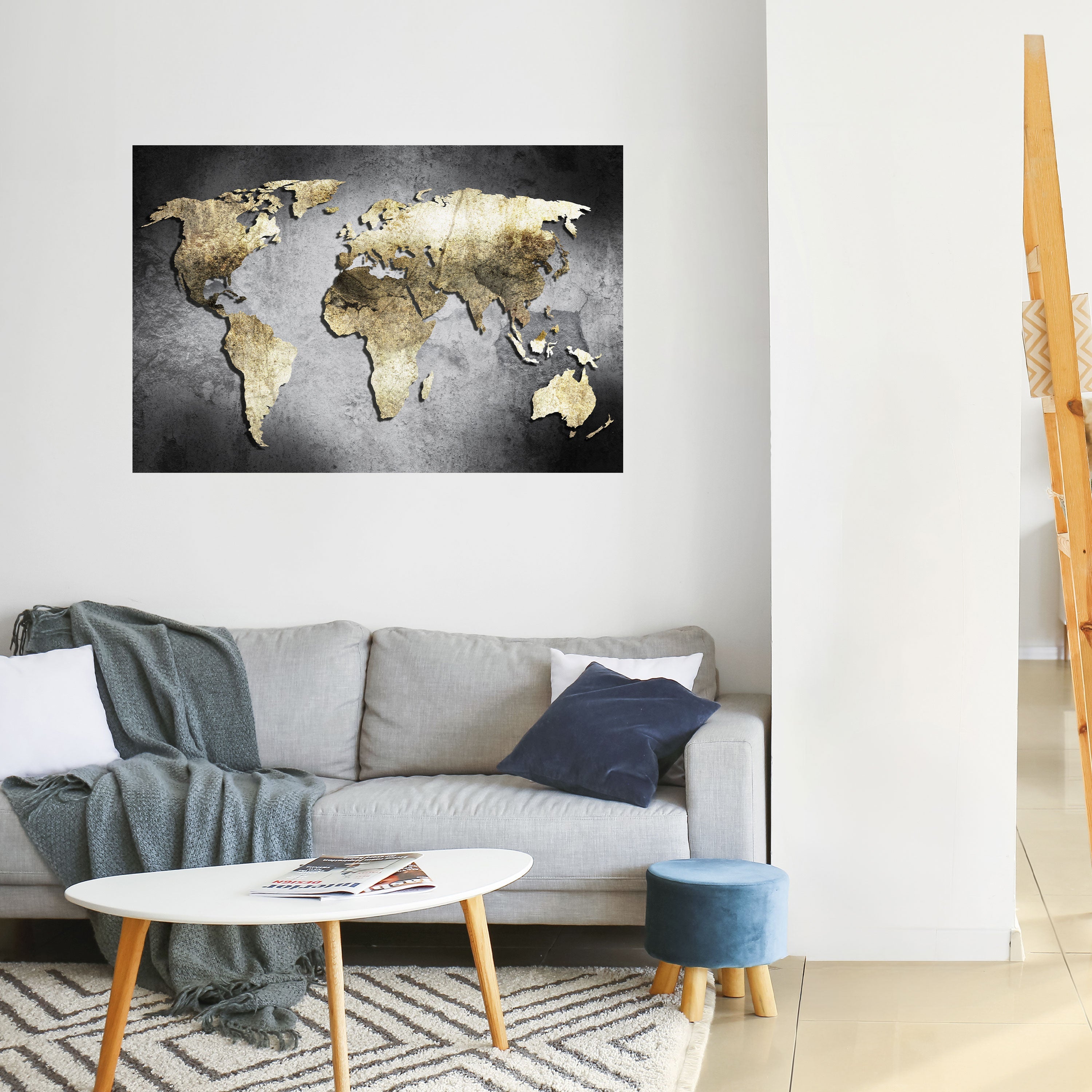 GOLDEN GLOBE TREASURE Horizontales Poster zum Abziehen und Aufkleben