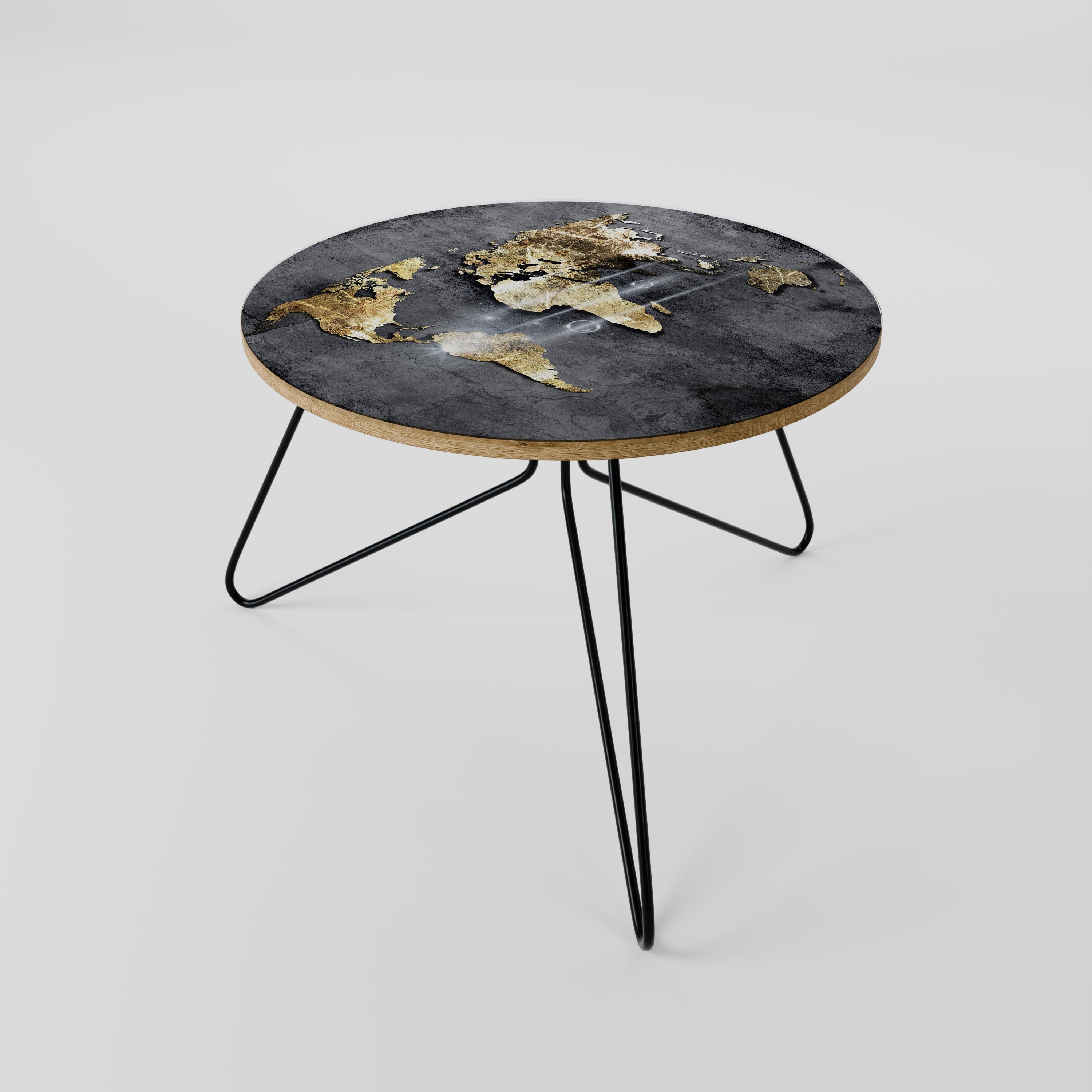 SHIMMERING EARTH MAP Couchtisch 60