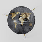 SHIMMERING EARTH MAP Couchtisch Ø 60 cm