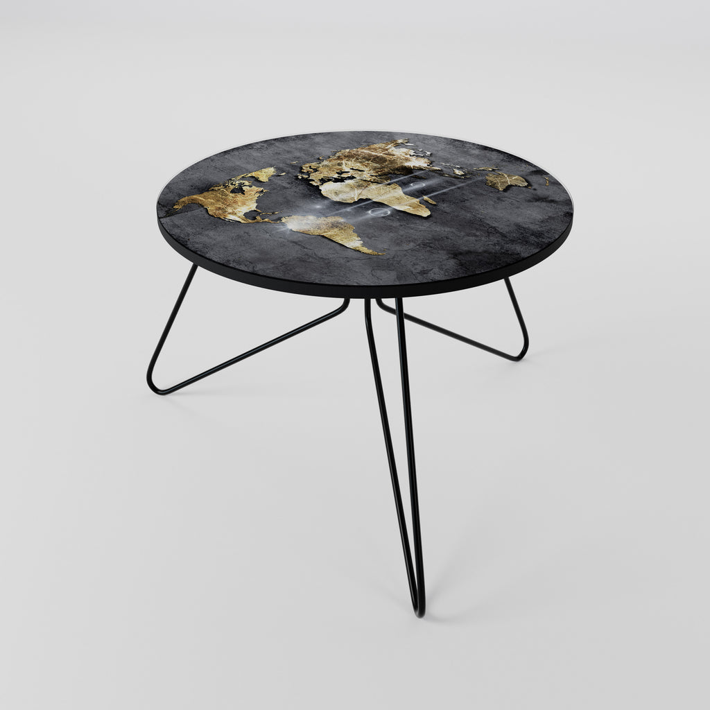 SHIMMERING EARTH MAP Coffee Table