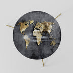 SHIMMERING EARTH MAP Couchtisch Ø 60 cm