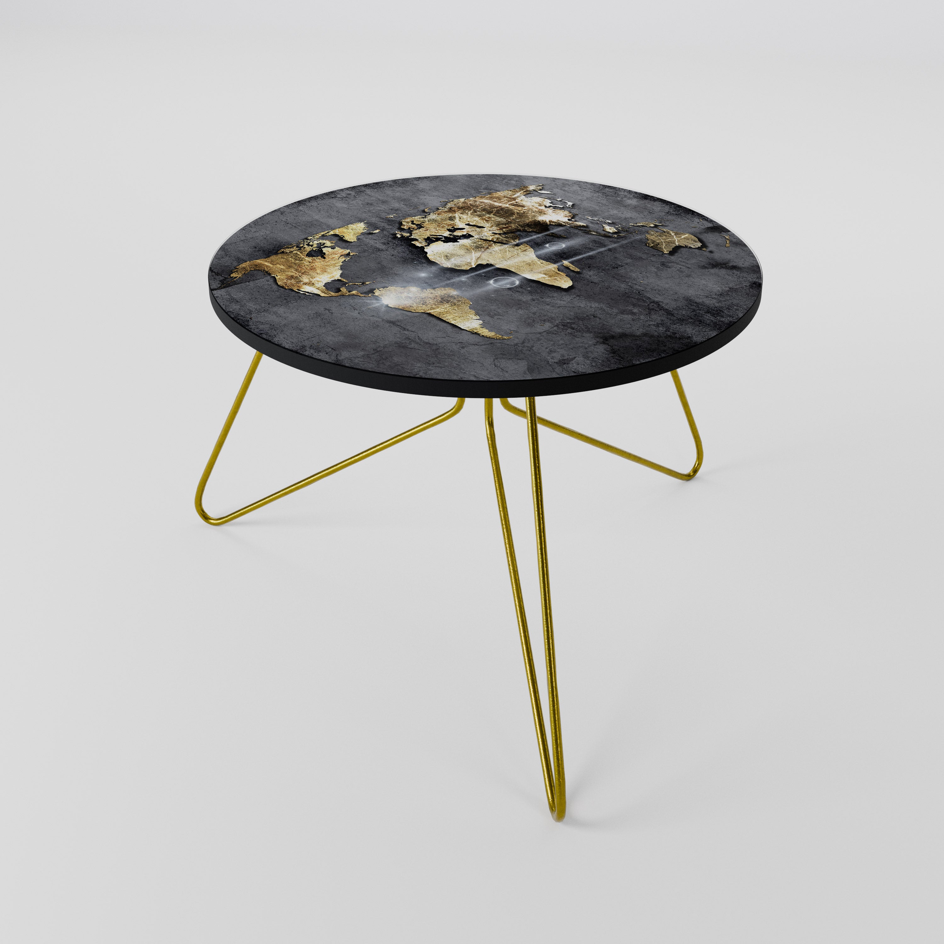 SHIMMERING EARTH MAP Coffee Table