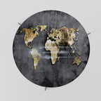 SHIMMERING EARTH MAP Couchtisch Ø 69 cm