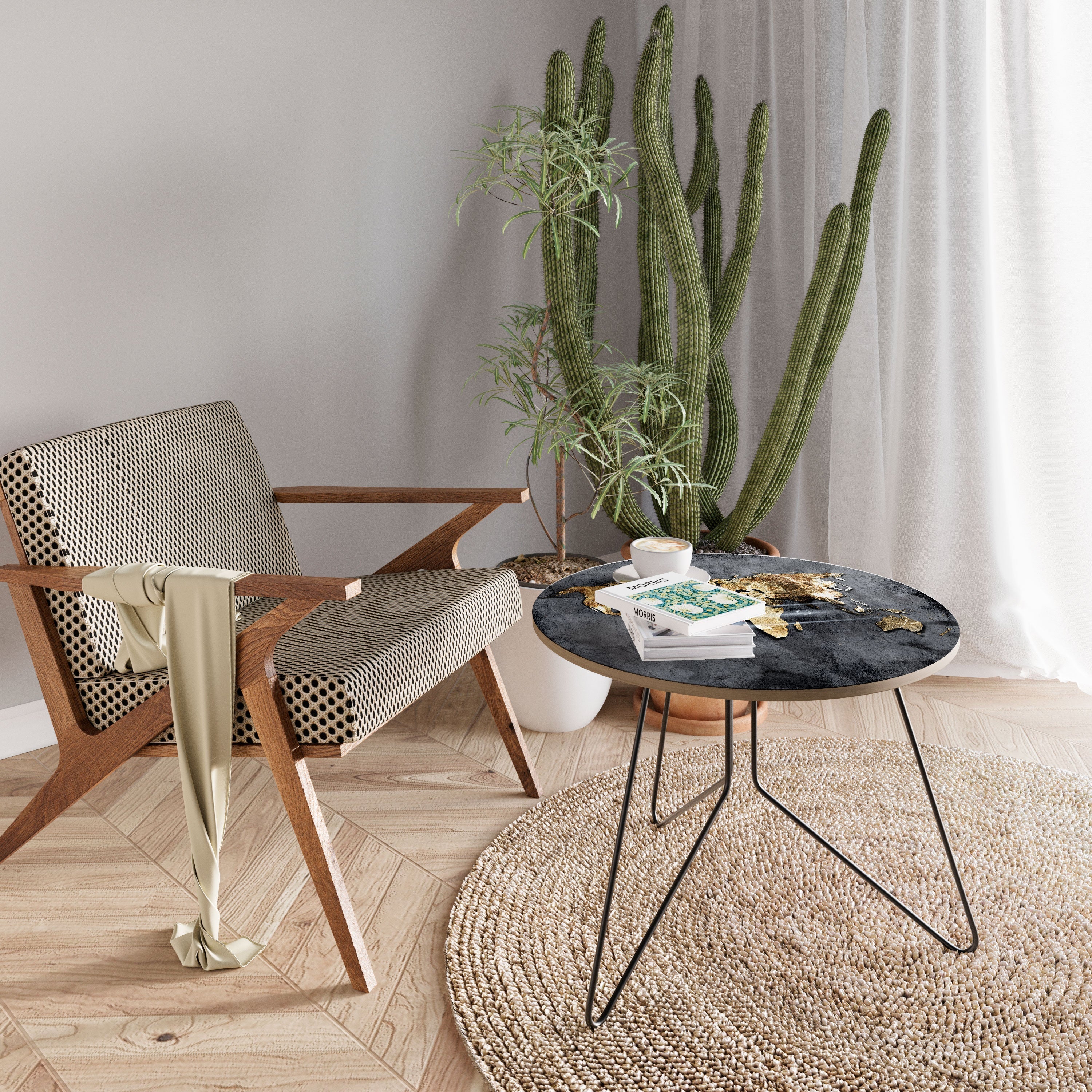 SHIMMERING EARTH MAP Coffee Table 69