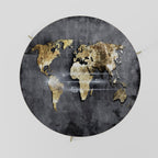 SHIMMERING EARTH MAP Couchtisch Ø 69 cm