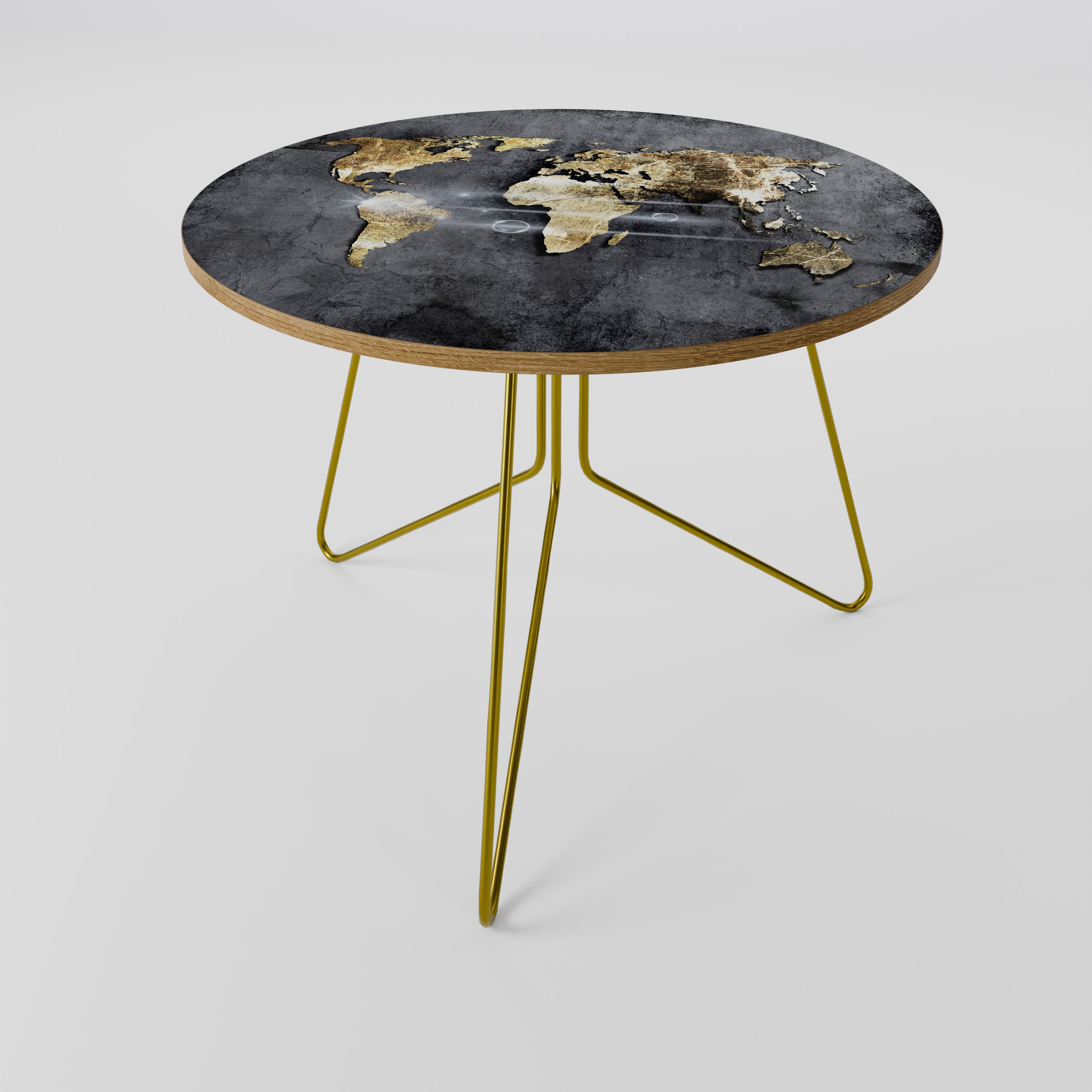 SHIMMERING EARTH MAP Coffee Table