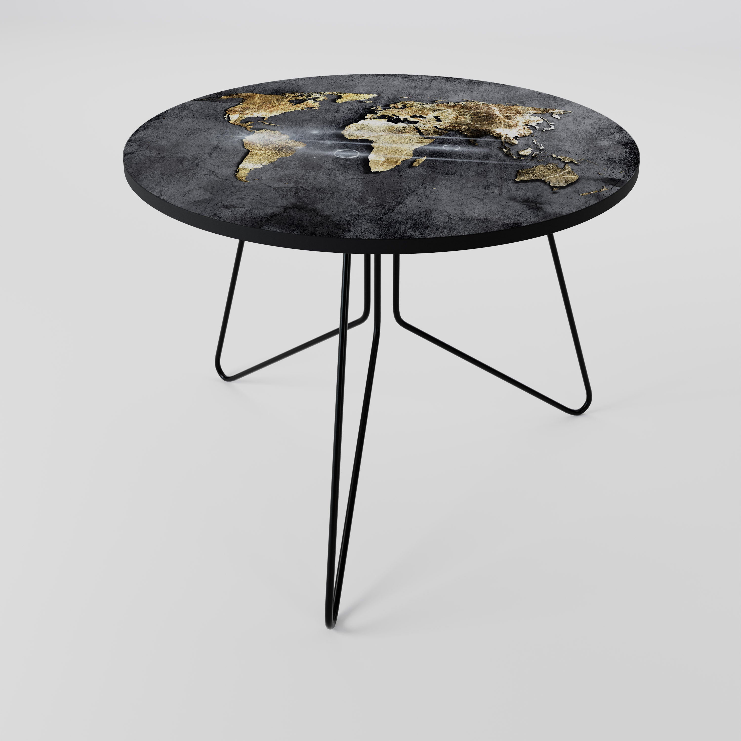 SHIMMERING EARTH MAP Coffee Table