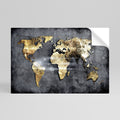 SHIMMERING EARTH MAP Selbstklebendes Horizontal-Poster