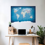 MAP OF DISCOVERY Selbstklebendes Horizontal-Poster