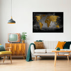 DARK WORLDVIEW Peel and Stick Horizontal Poster