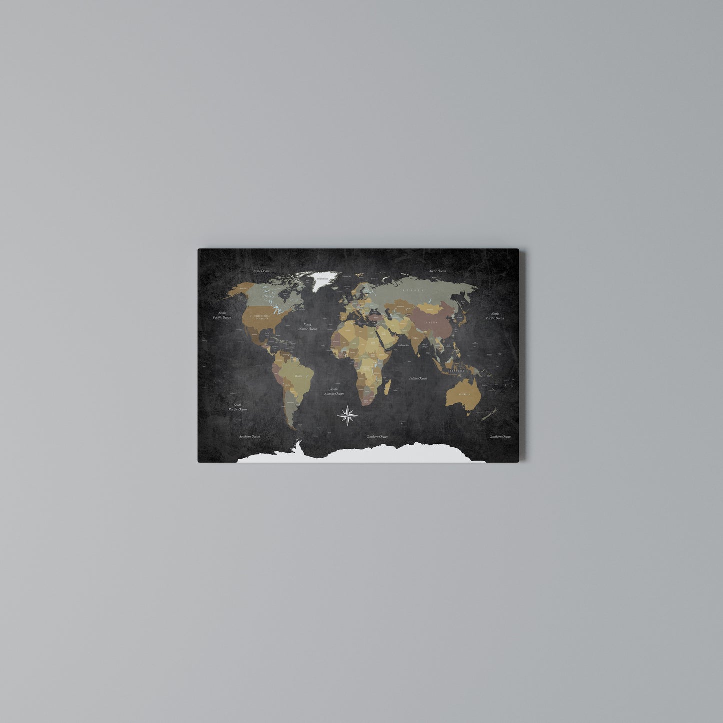 CONTINENTS OF CREATIVITY Horizontal Canvas Print
