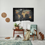 CONTINENTS OF CREATIVITY Selbstklebendes Horizontal-Poster