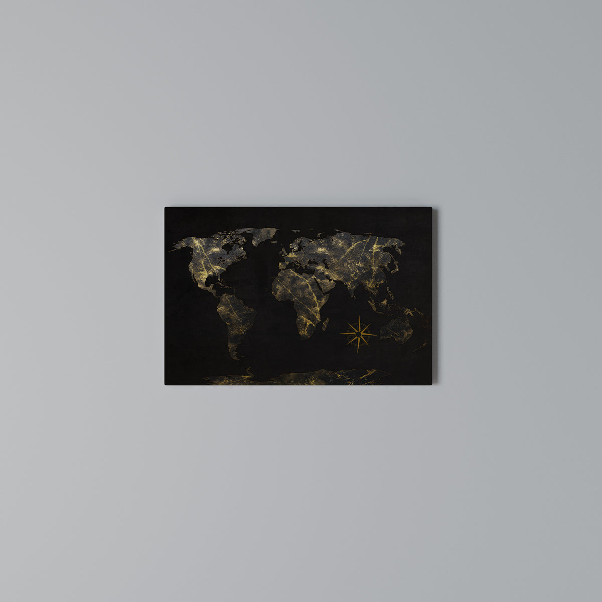 GOLDEN GEOGRAPHY Horizontal Canvas Print