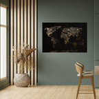 GOLDEN GEOGRAPHY Selbstklebendes Horizontal-Poster