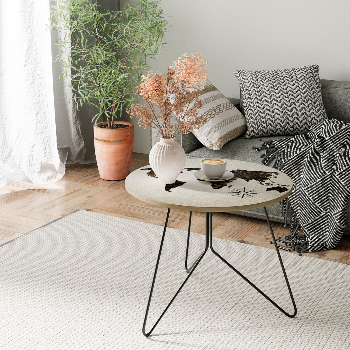 GOLDEN LINES GLOBE Couchtisch