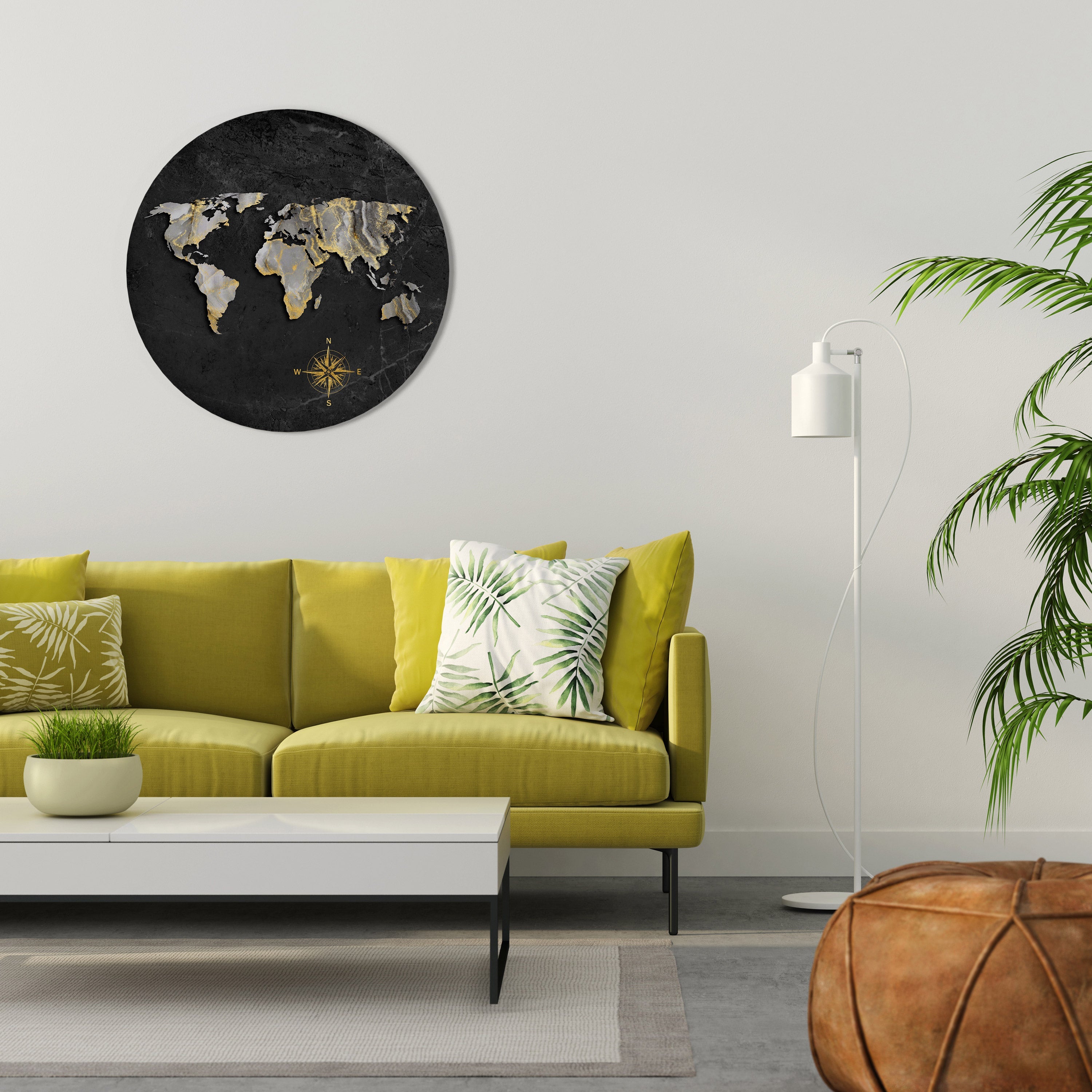 ELEGANT WORLDWIDE Runde Wandkunst