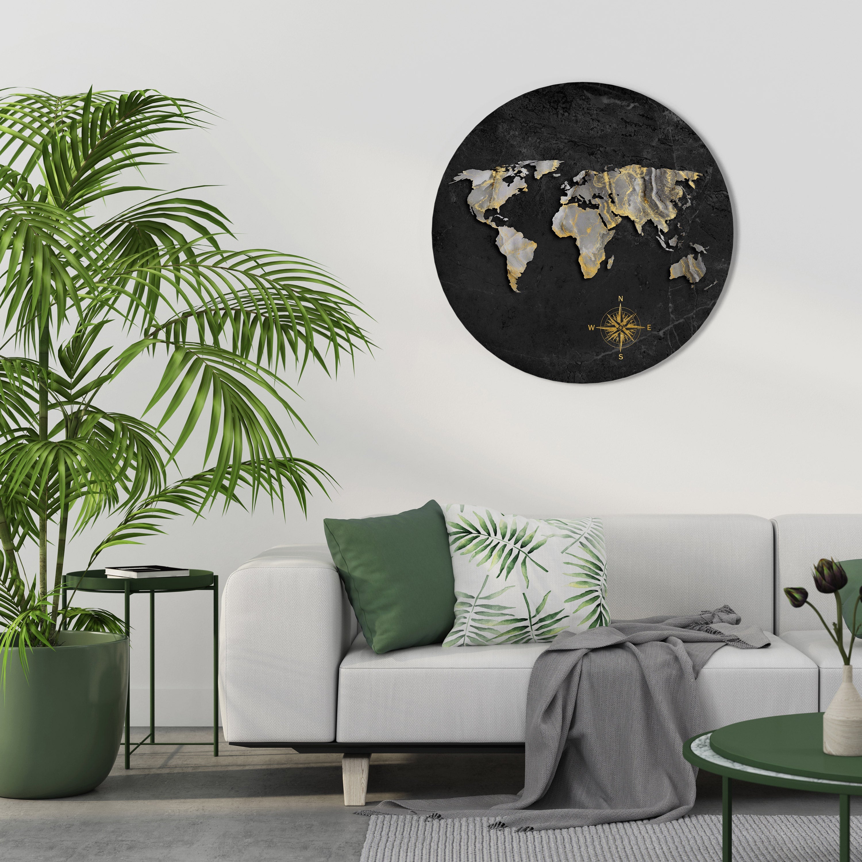 ELEGANT WORLDWIDE Runde Wandkunst