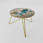 AZURE GILDED MAP Coffee Table