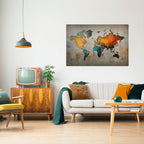 GLOBAL HUES EXPLORED Selbstklebendes Horizontal-Poster