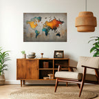 GLOBAL HUES EXPLORED Selbstklebendes Horizontal-Poster