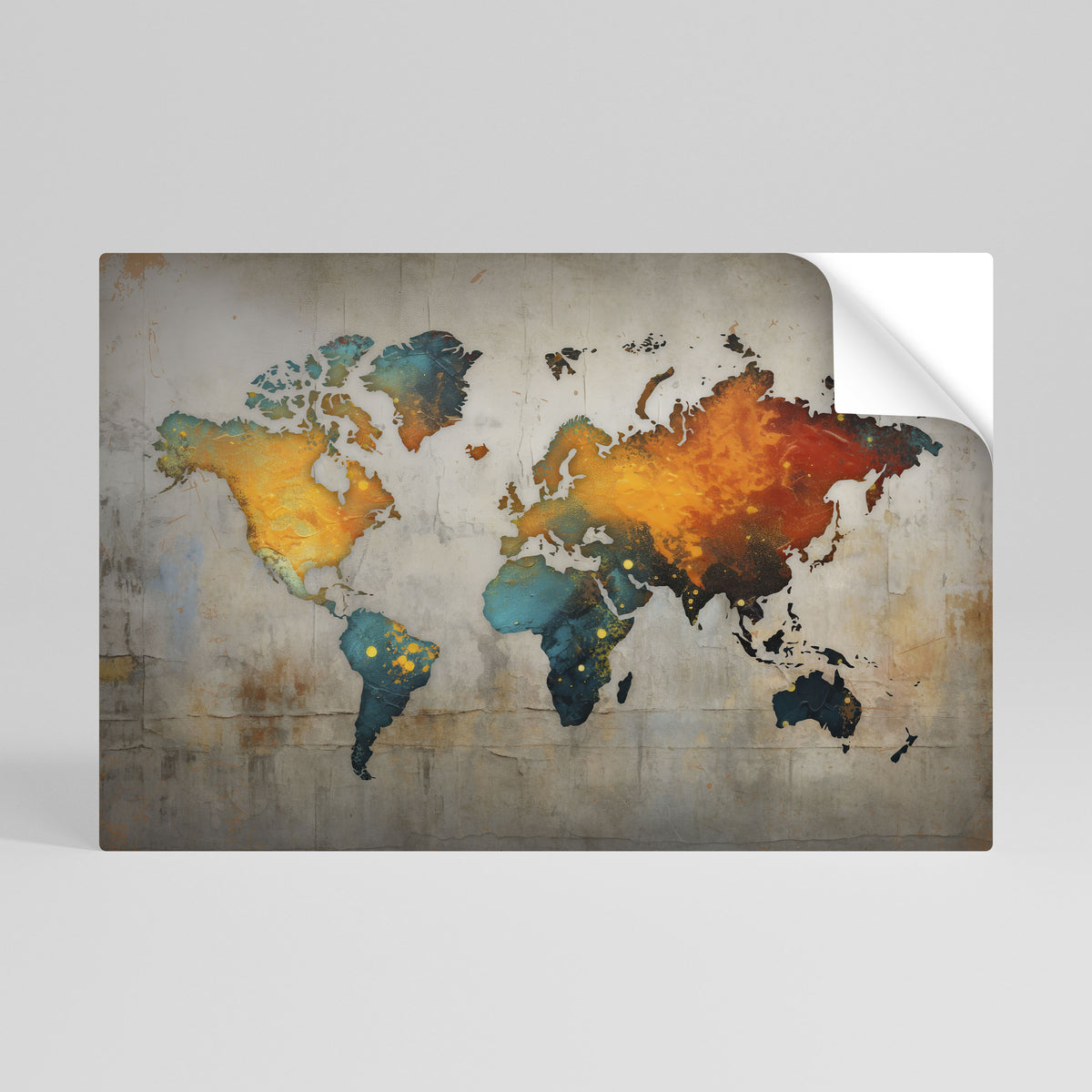 GLOBAL HUES EXPLORED Selbstklebendes Horizontal-Poster
