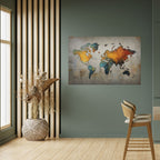 GLOBAL HUES EXPLORED Selbstklebendes Horizontal-Poster